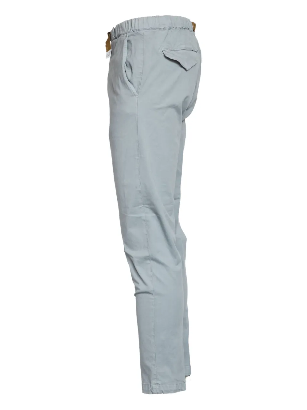 White Sand Pima Cotton Long Pants In Blue