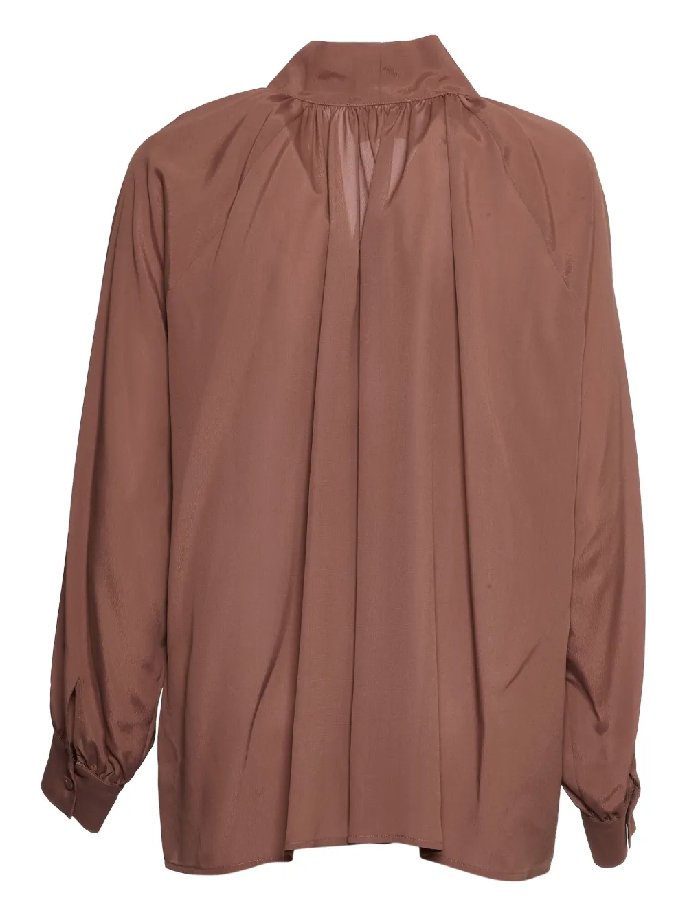 Momoní Tabatinga Tie-neck Blouse In Brown