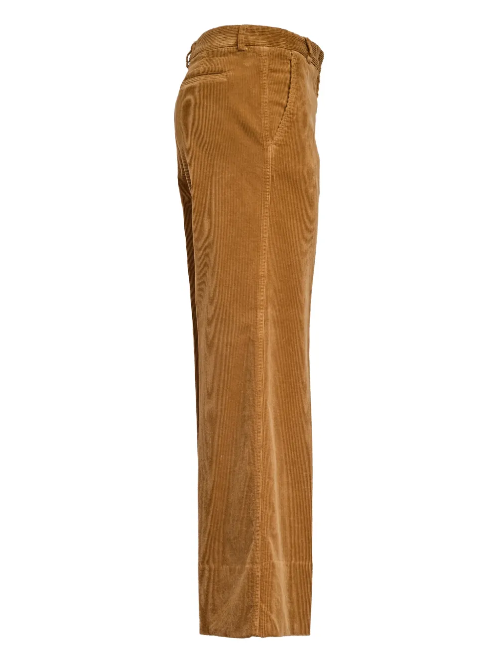 Ql2 Melody Corduroy Flared Trousers In Gold