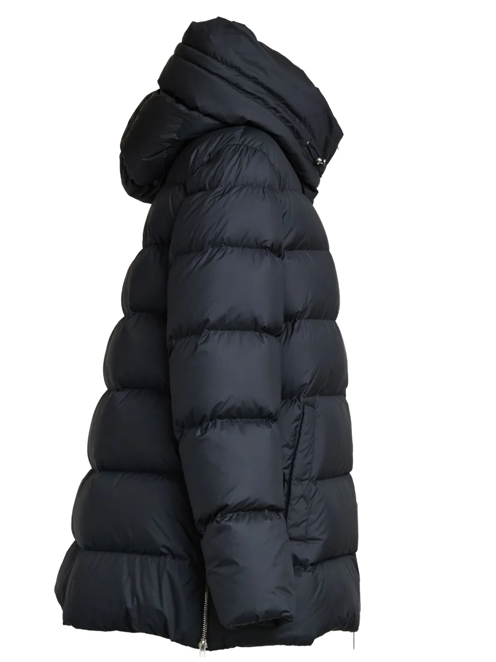 Add Hooded Ped Coat In Black