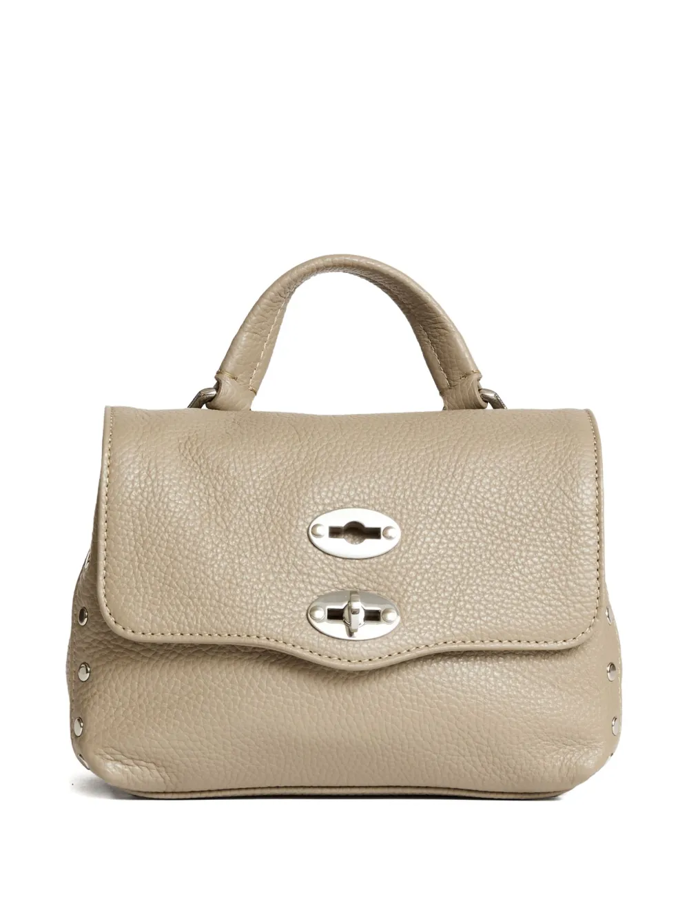 Zanellato Leather Tote Bag In Neutral
