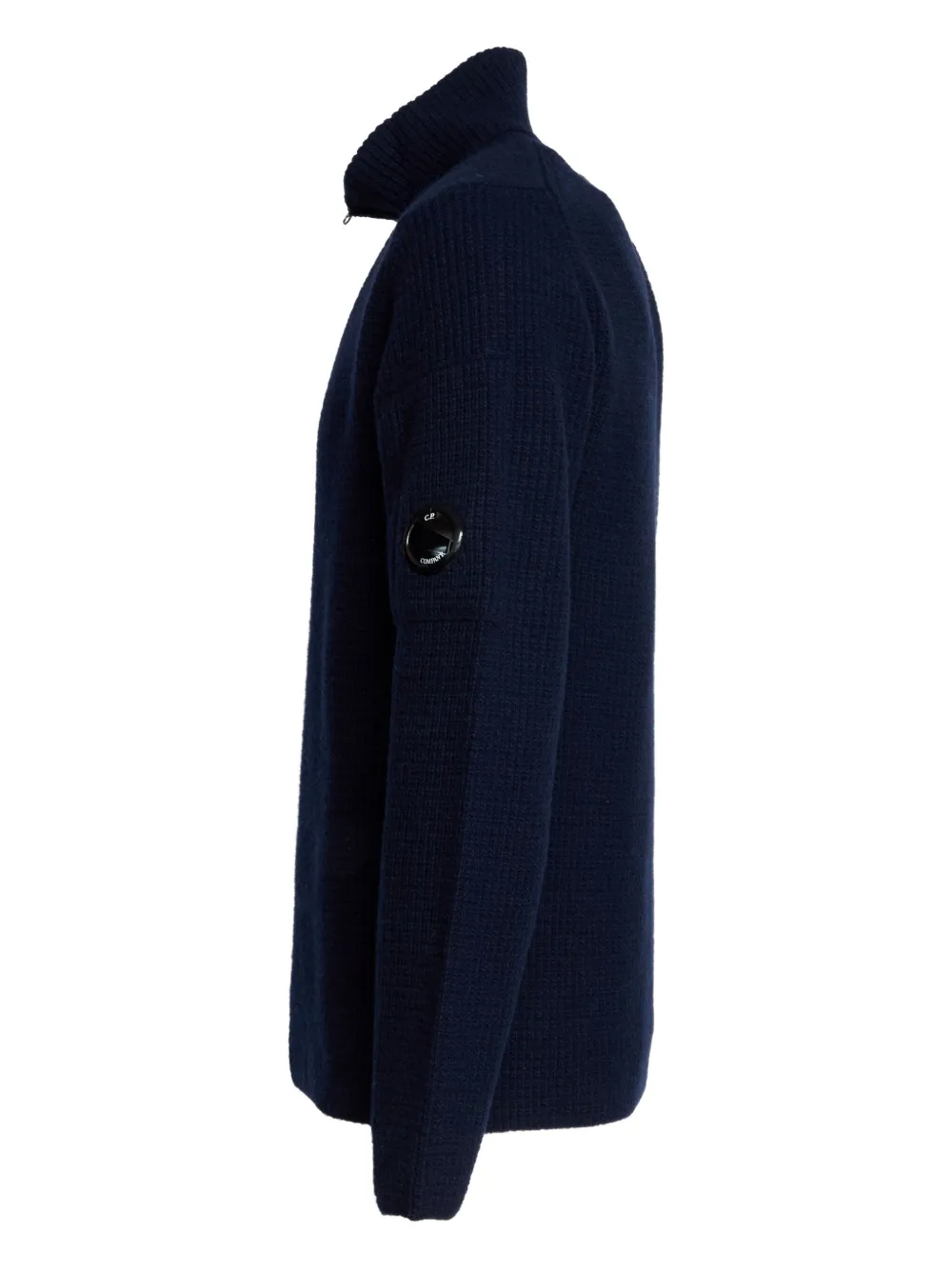C.P. Company Sweater met hoge kraag en rits - Blauw