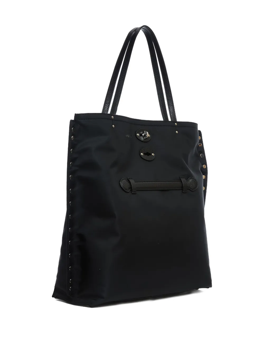 Zanellato A' Spasso shopper met studs Zwart