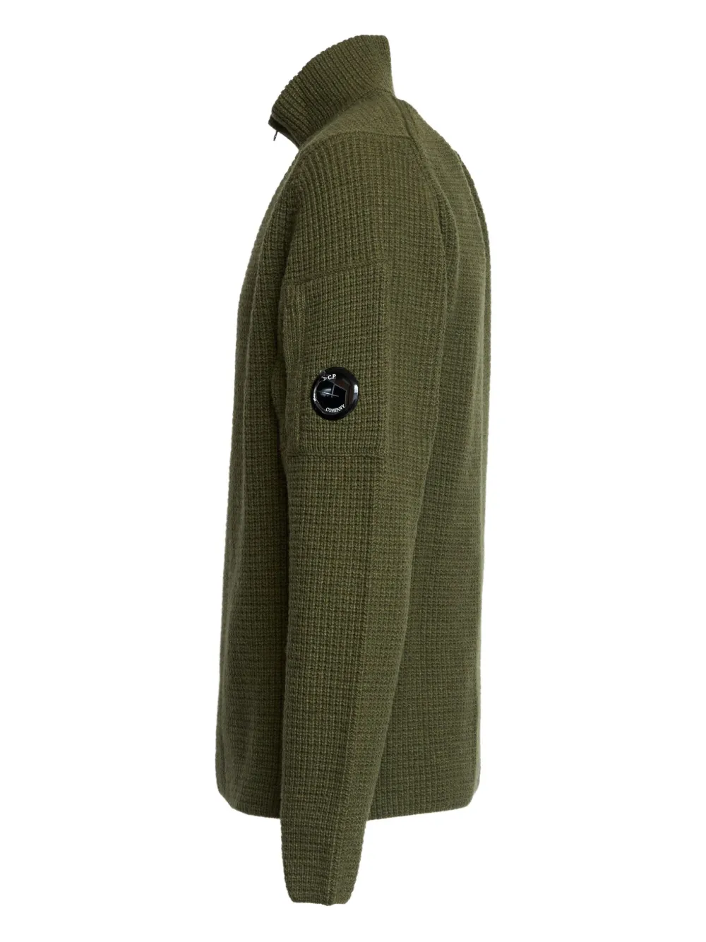 C.P. Company Trui met halve rits Groen