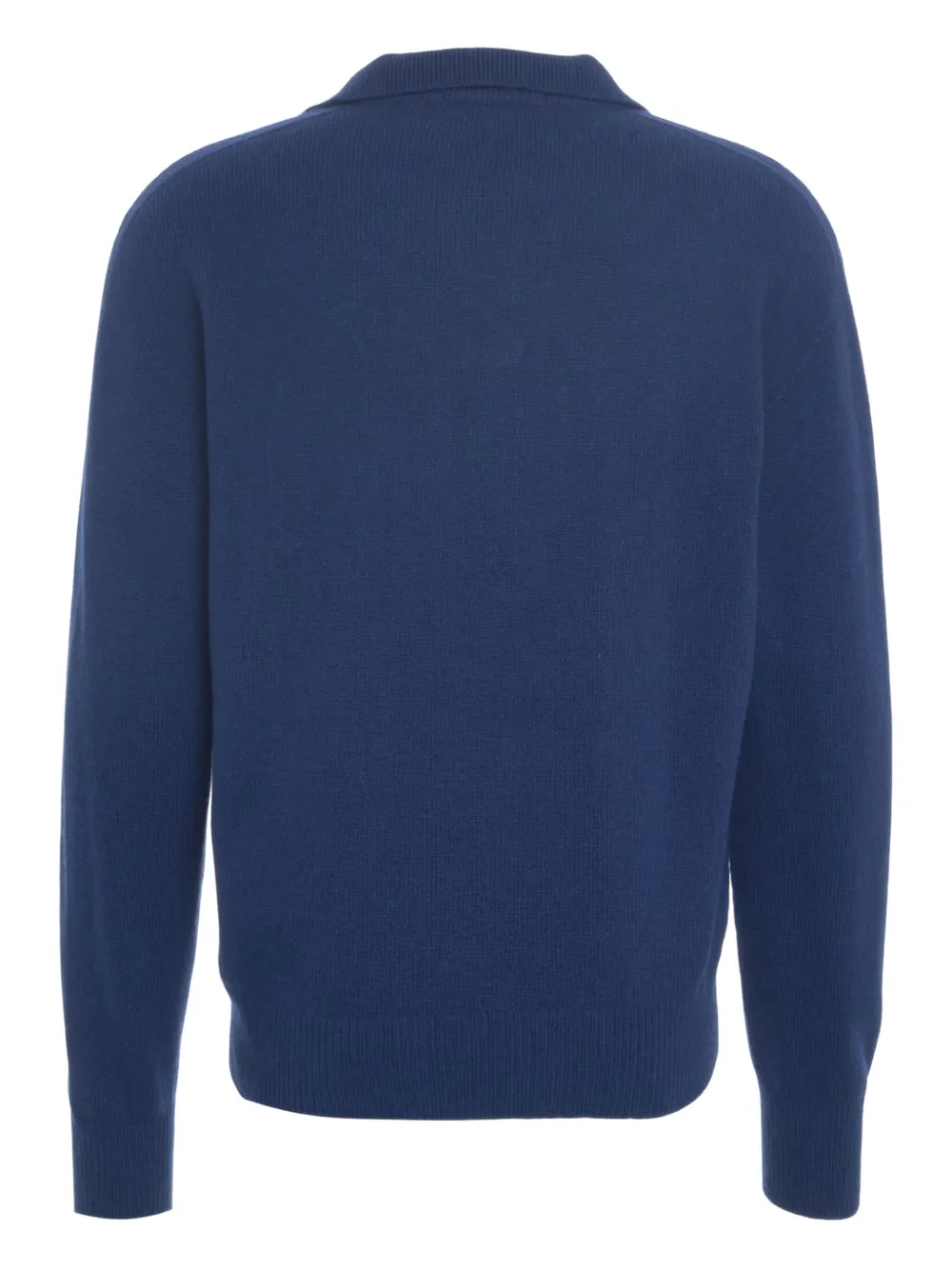 AMARANTO Gebreid poloshirt - Blauw