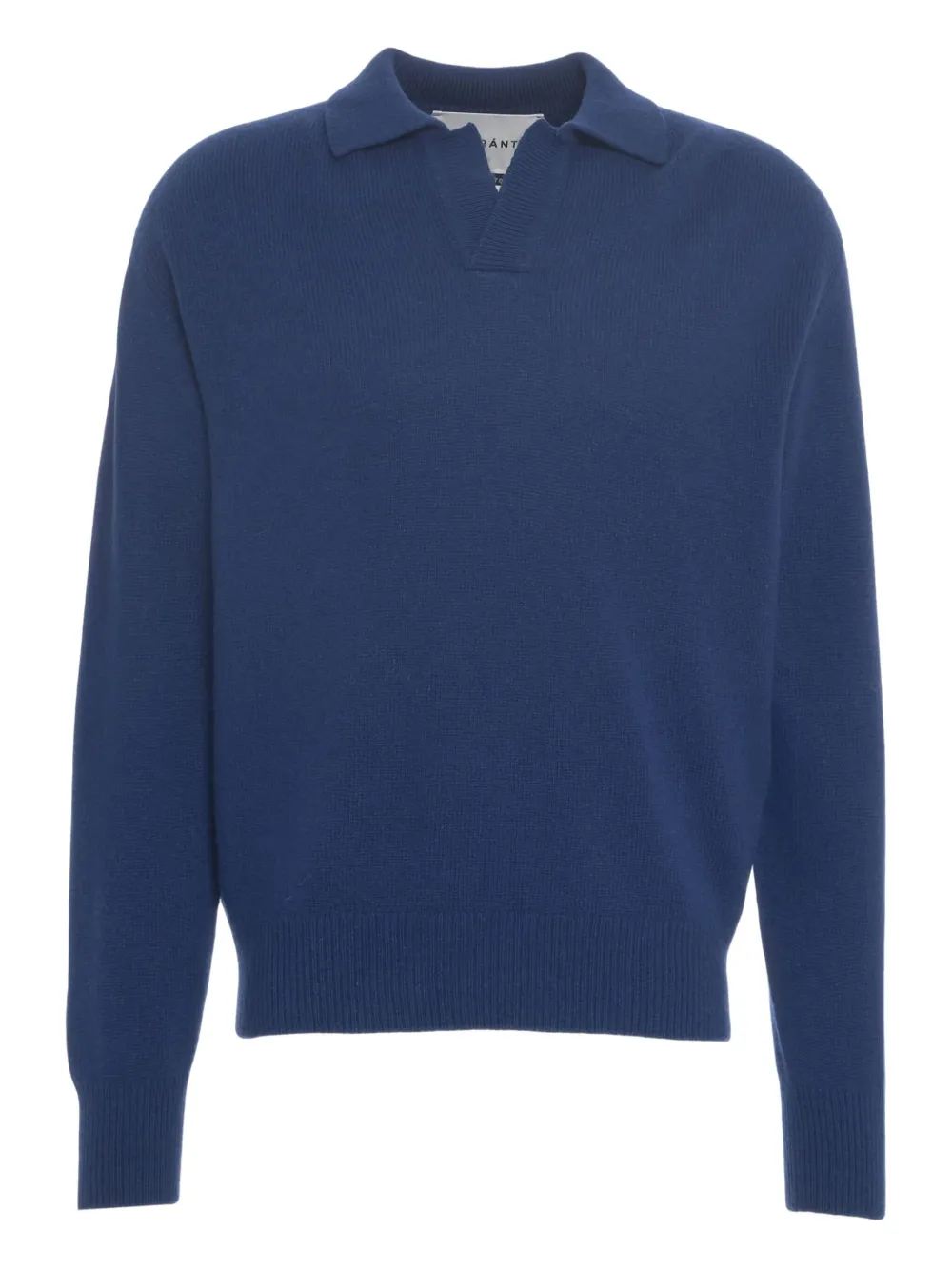 AMARANTO  playera tipo polo tejida | azul | Image 1