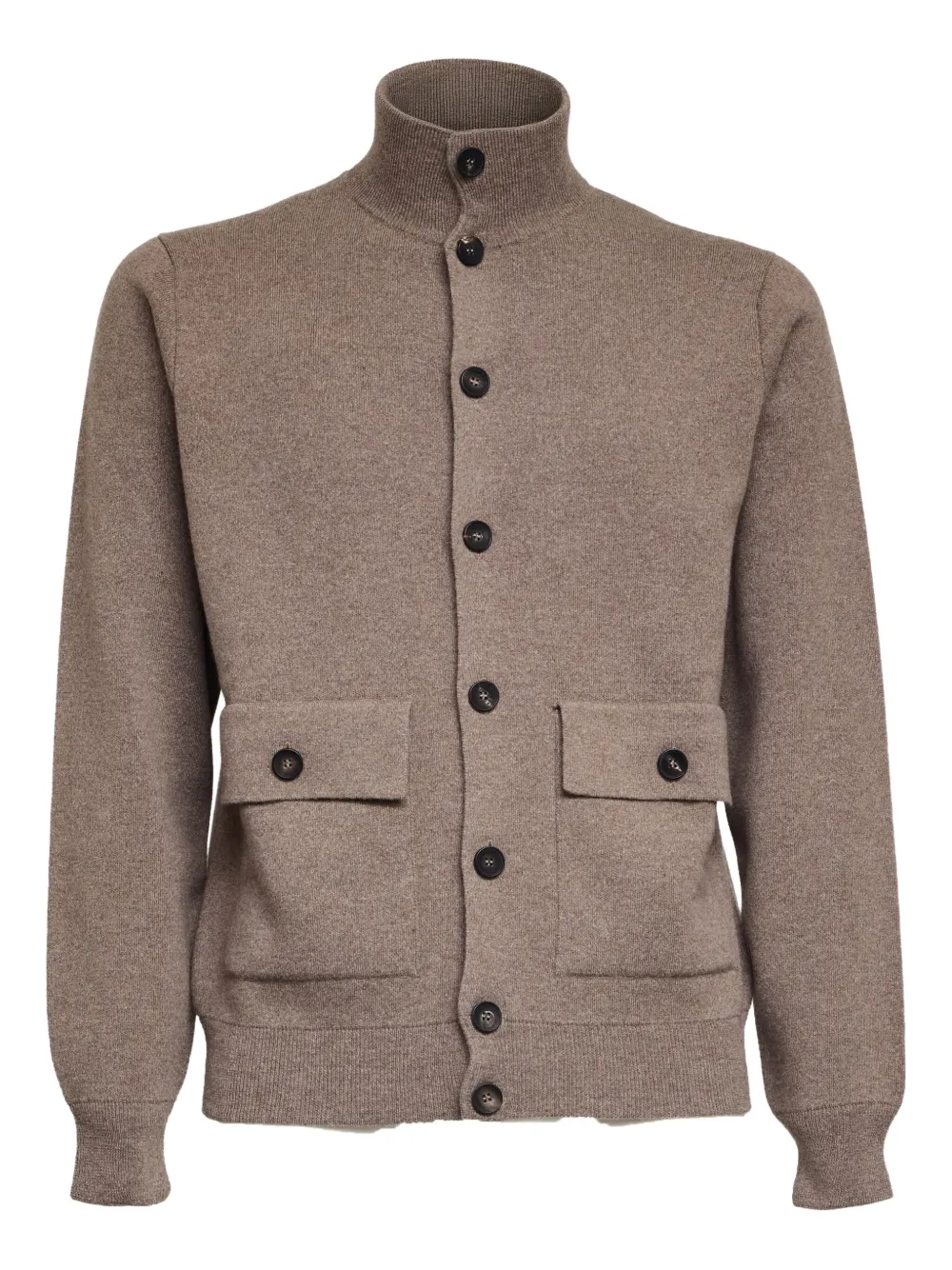 Filippo De Laurentiis buttoned front-pocket cardigan | Neutrals | Image 1