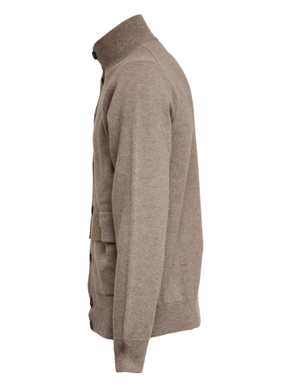 Filippo De Laurentiis Vest met knopen en zak aan de voorkant Beige