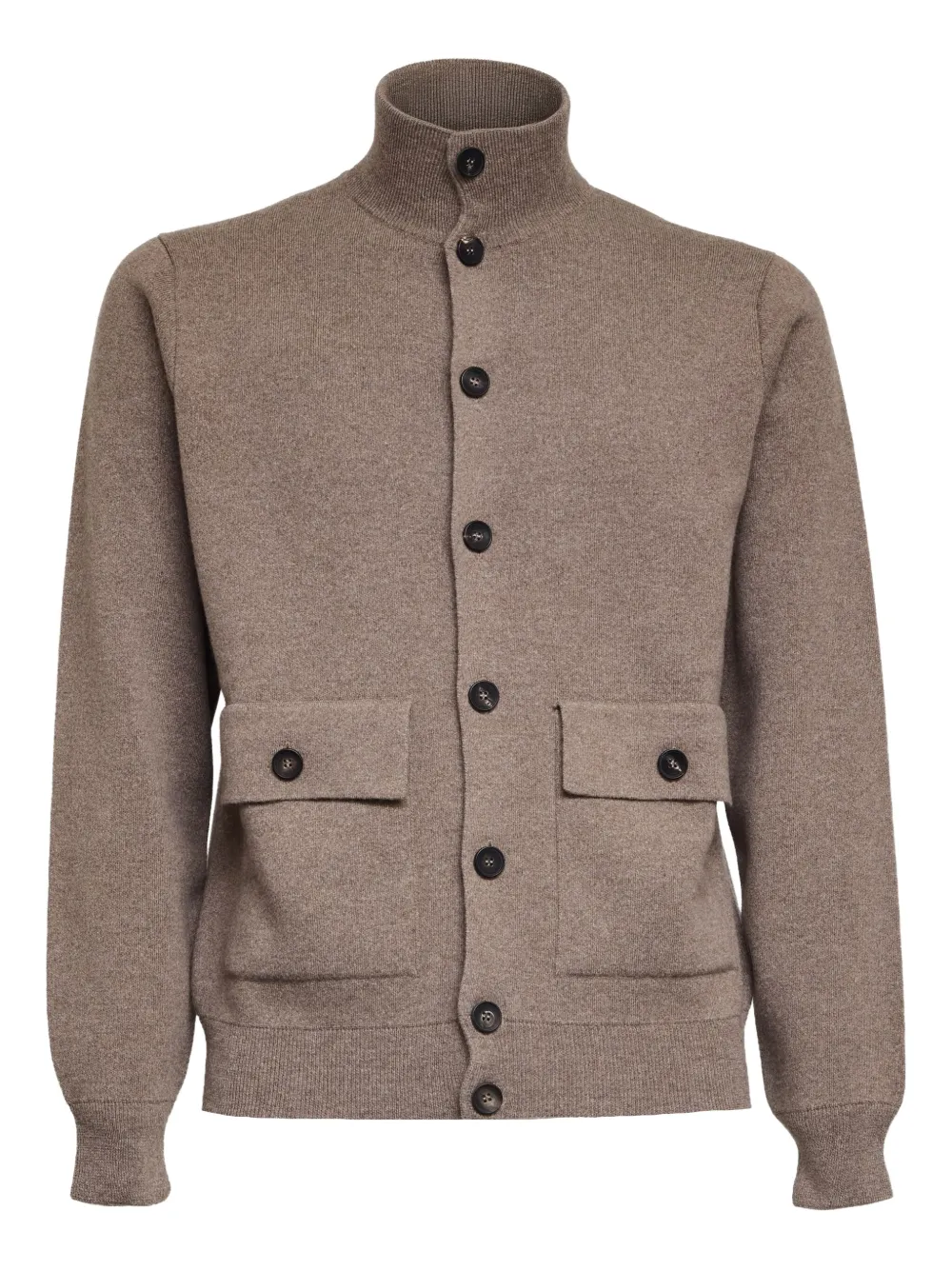 Filippo De Laurentiis buttoned front-pocket cardigan | Neutrals | Image 1