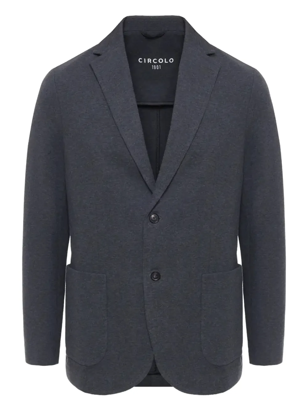 Circolo 1901 single-breasted patch-pockets blazer | Grey | Image 1