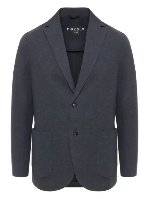 Circolo 1901 single-breasted patch-pockets blazer