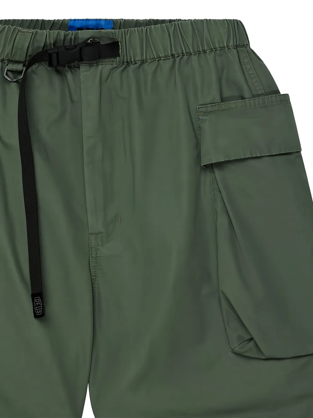 Deus Ex Machina Duck Dive Adjustable-waist Shorts In Green
