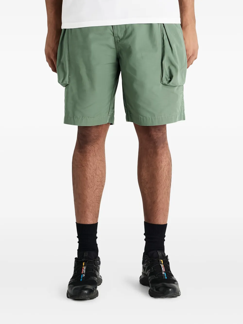 Deus Ex Machina Duck Dive Adjustable-waist Shorts In Green