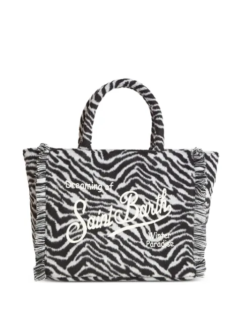 MC2 Saint Barth zebra fringed colette tote bag