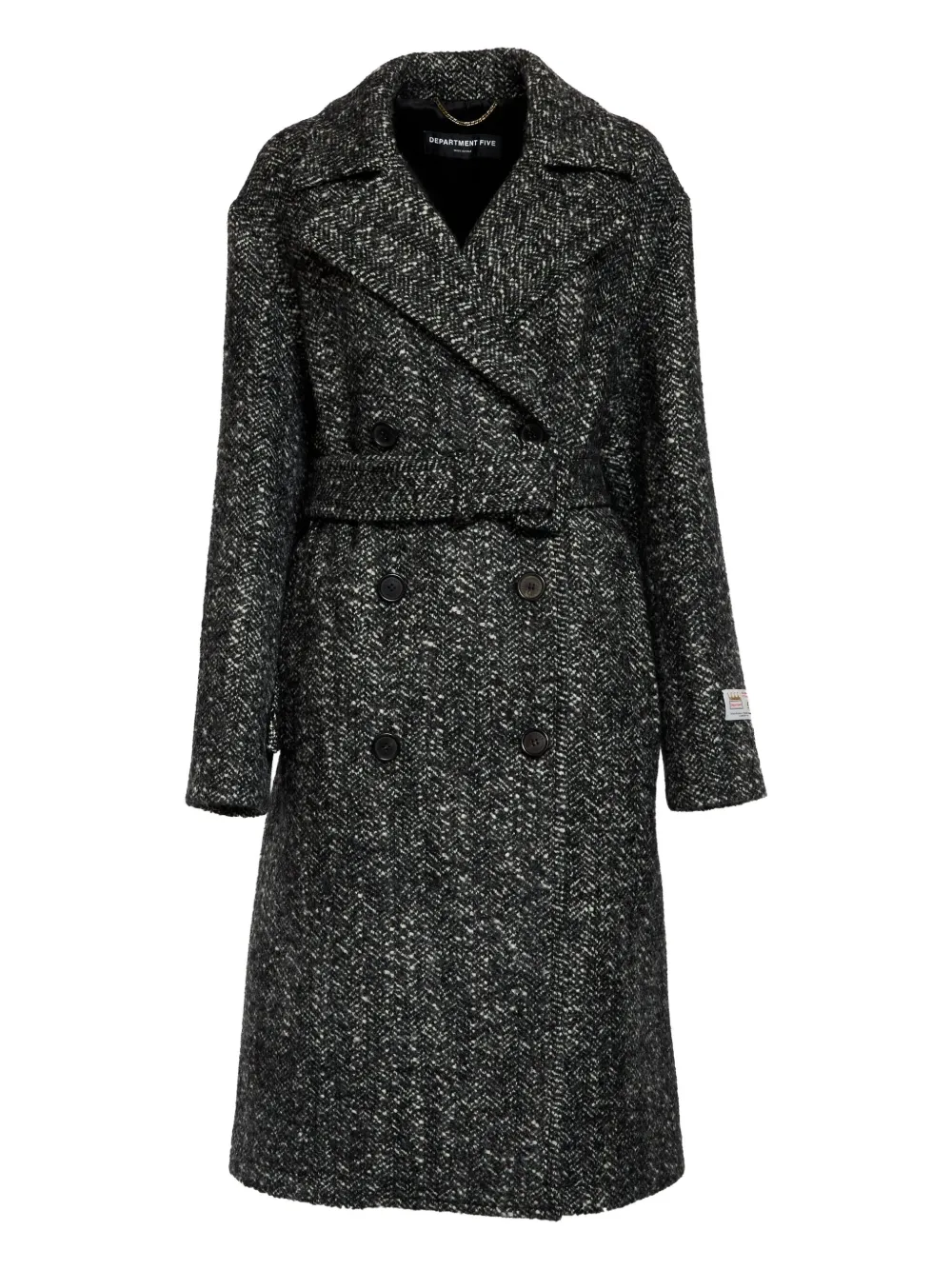 Department 5 Moses double-breasted coat | Black | Image 1