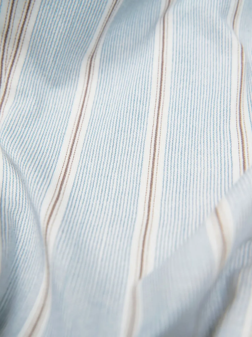 Circolo 1901 Striped-pattern Double-breasted Coat In Blue