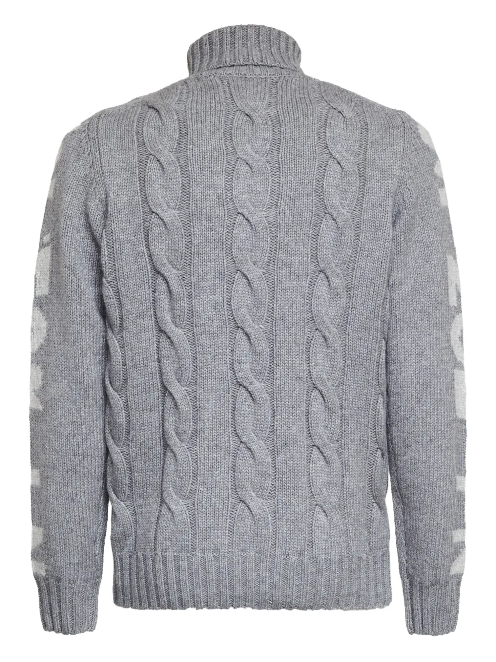 MC2 Saint Barth St. Moritz cable-knit roll-neck sweater - Grijs