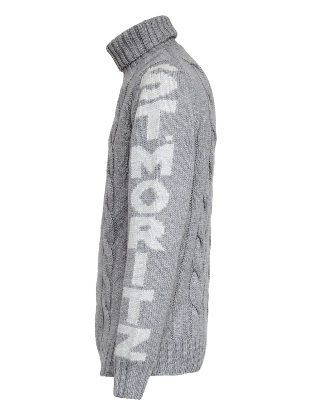 MC2 Saint Barth St. Moritz kabelgebreide coltrui Grijs