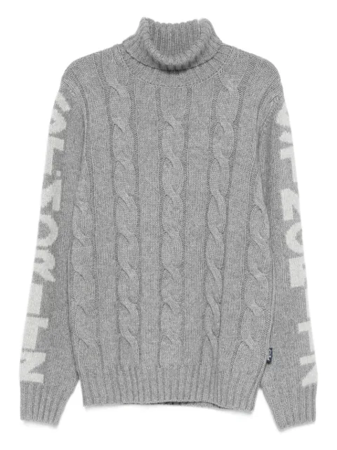MC2 Saint Barth St. Moritz cable-knit roll-neck sweater