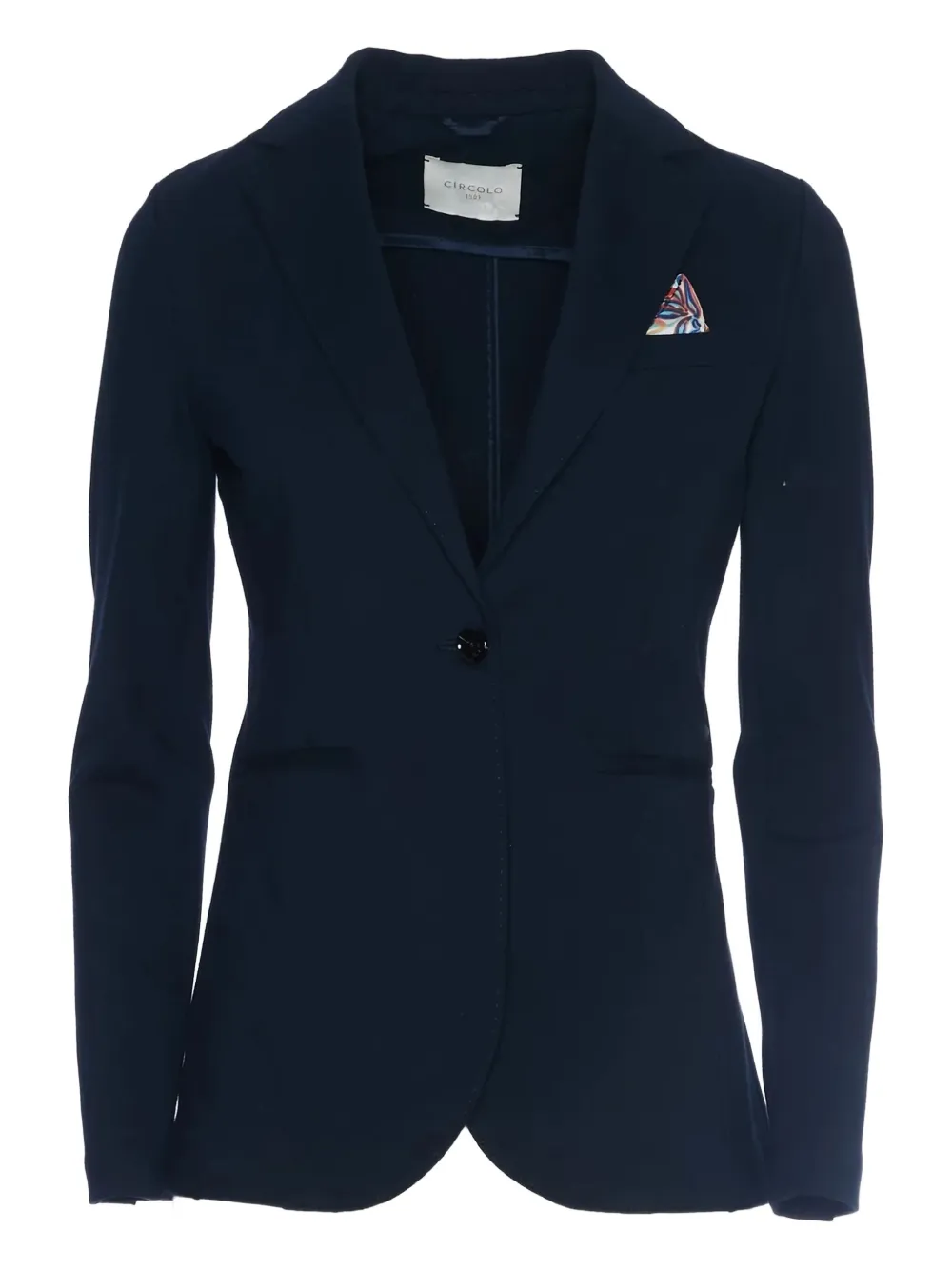 Circolo 1901 Slim-fit Blazer With Classic Lapel In Blue