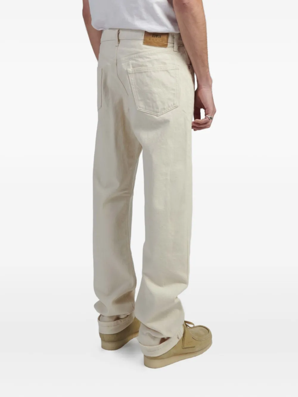 Edwin Button-fly Fastening Jeans In Neutral