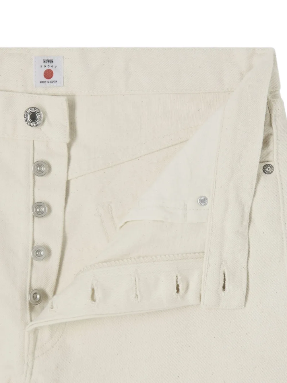 Edwin Jeans met knoopsluiting Beige