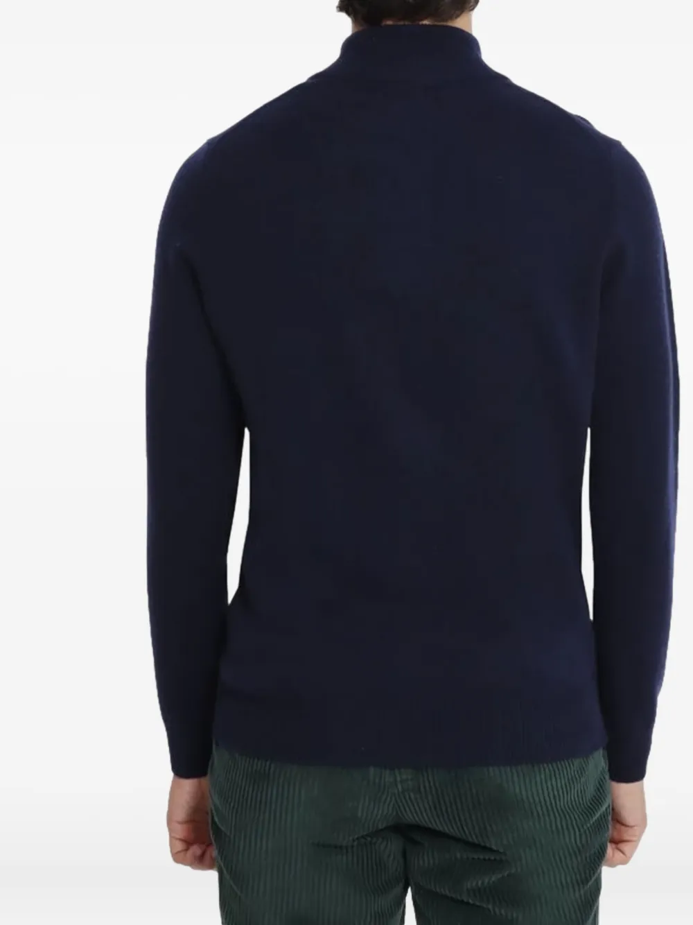 Mc2 Saint Barth Jermyn Zip-up Sweater In Blue