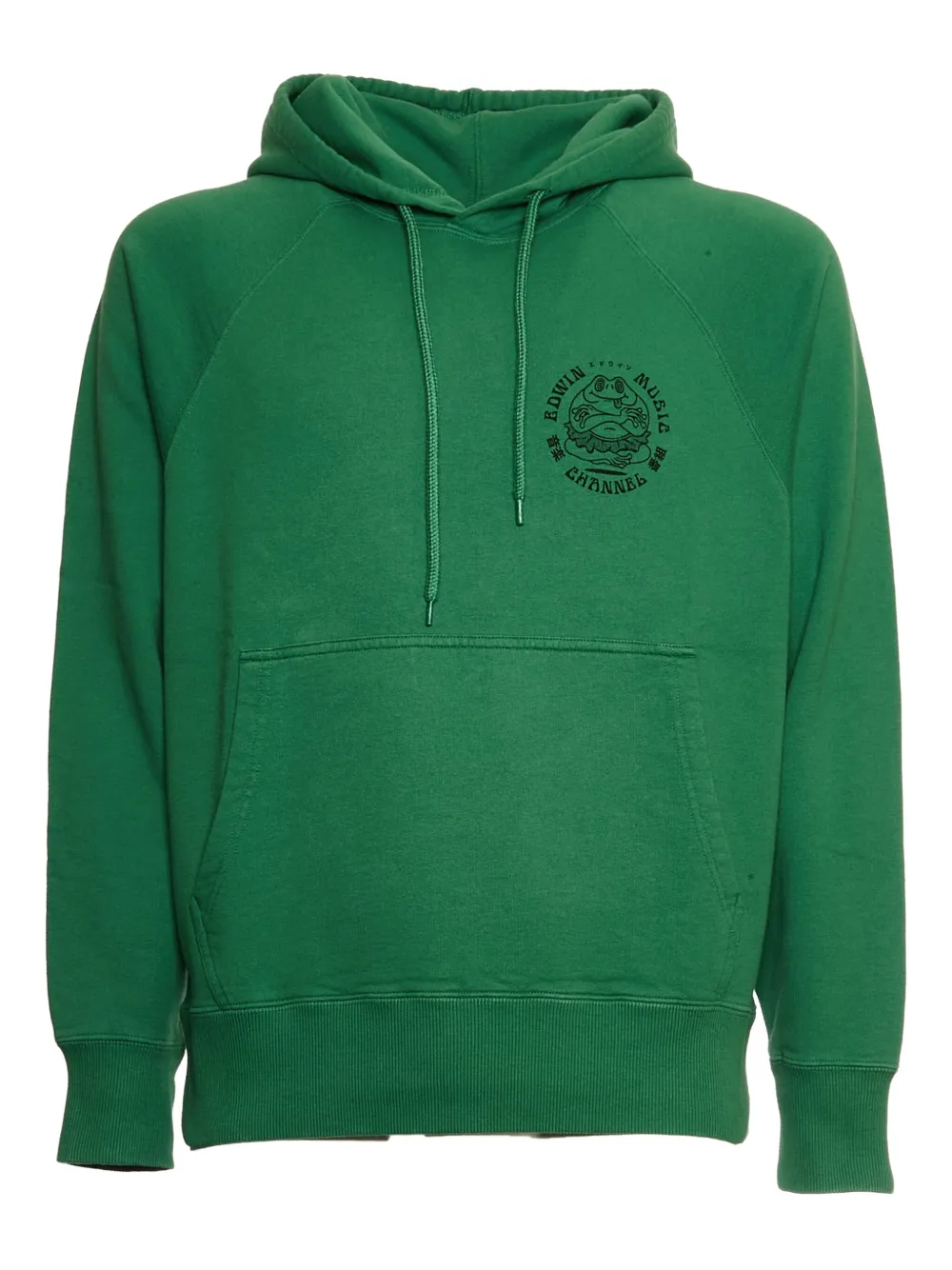 Edwin Music Channel raglan-sleeves hoodie | Green | Image 1