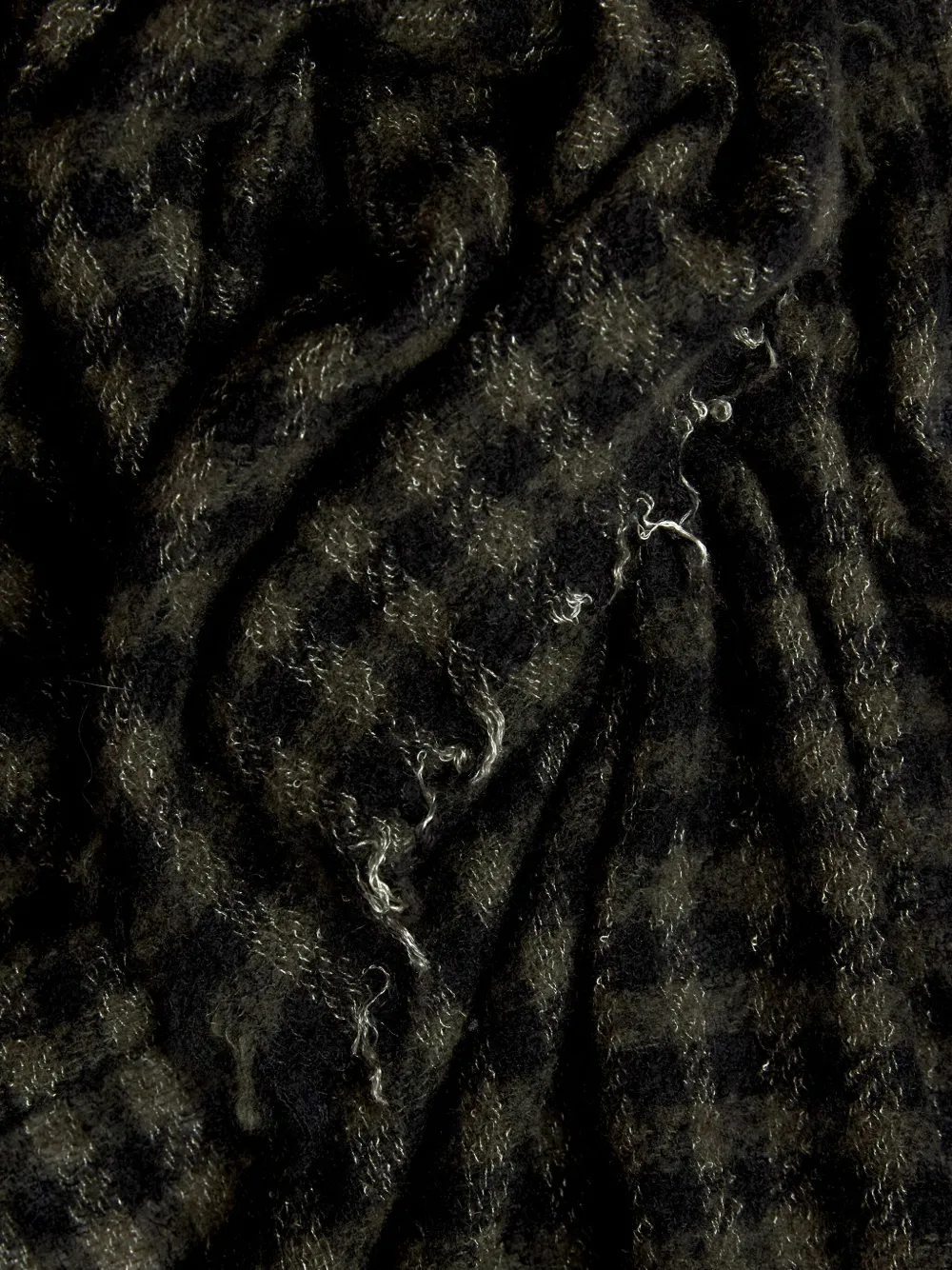 Faliero Sarti Paoletto geruite sjaal Zwart