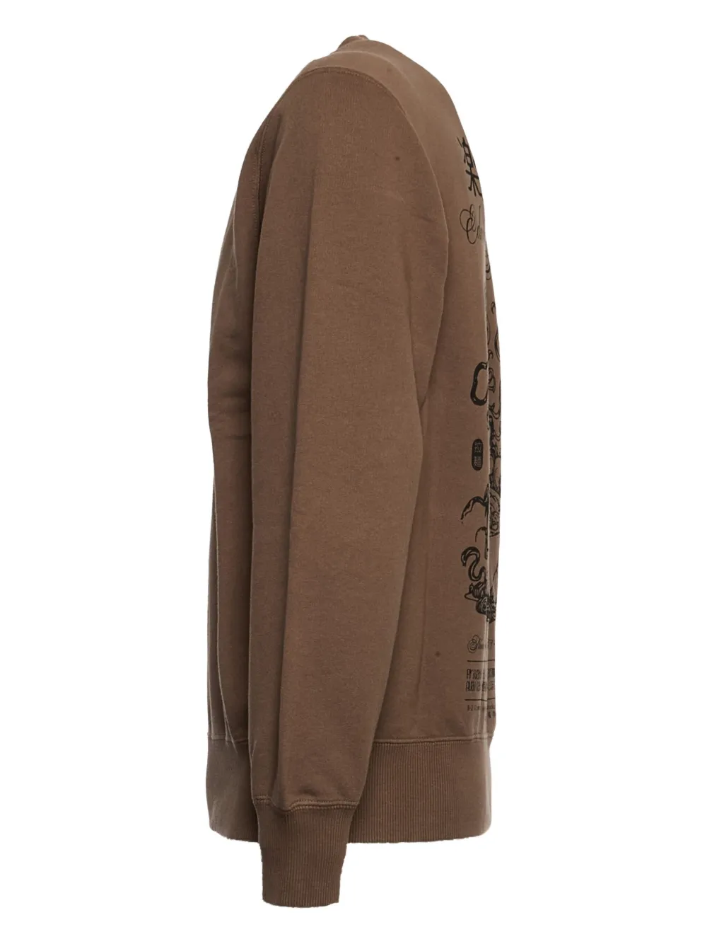 Edwin Ramen Palace Print Sweatshirt In Brown