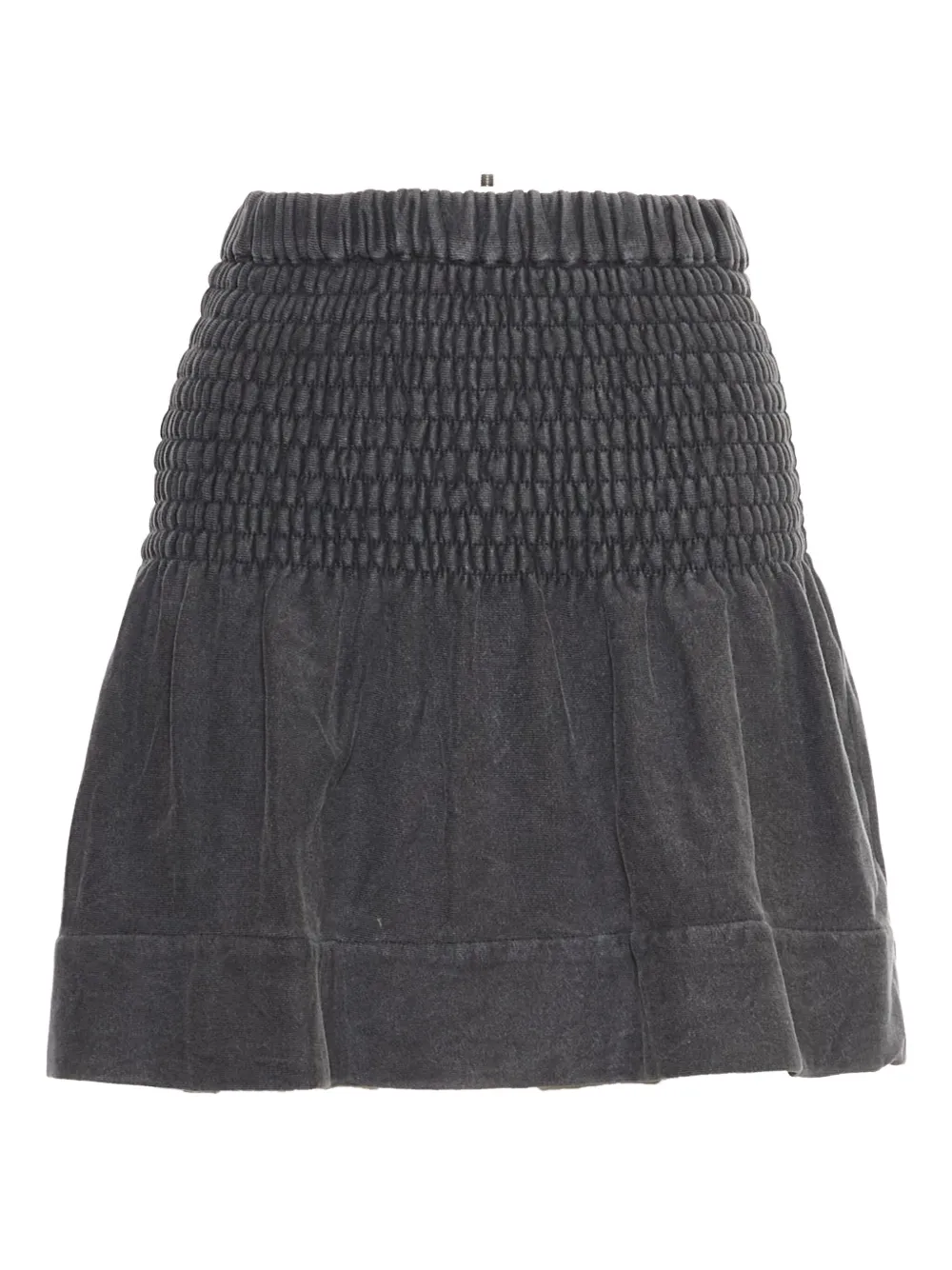 ISABEL MARANT Pacifica smocked mini skirt | Grey | Image 1