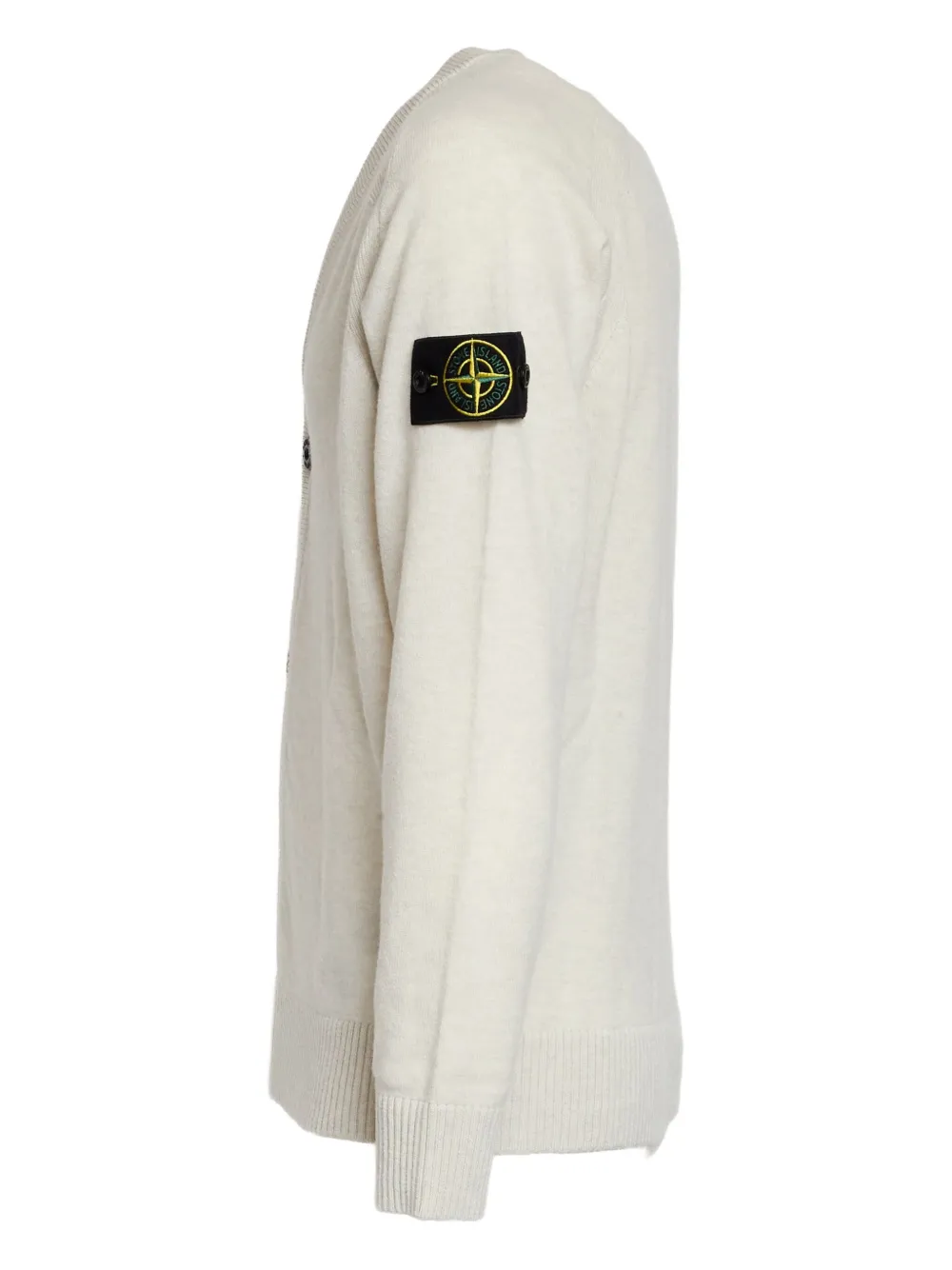 Stone Island Vest met V-hals en knoopsluiting Wit