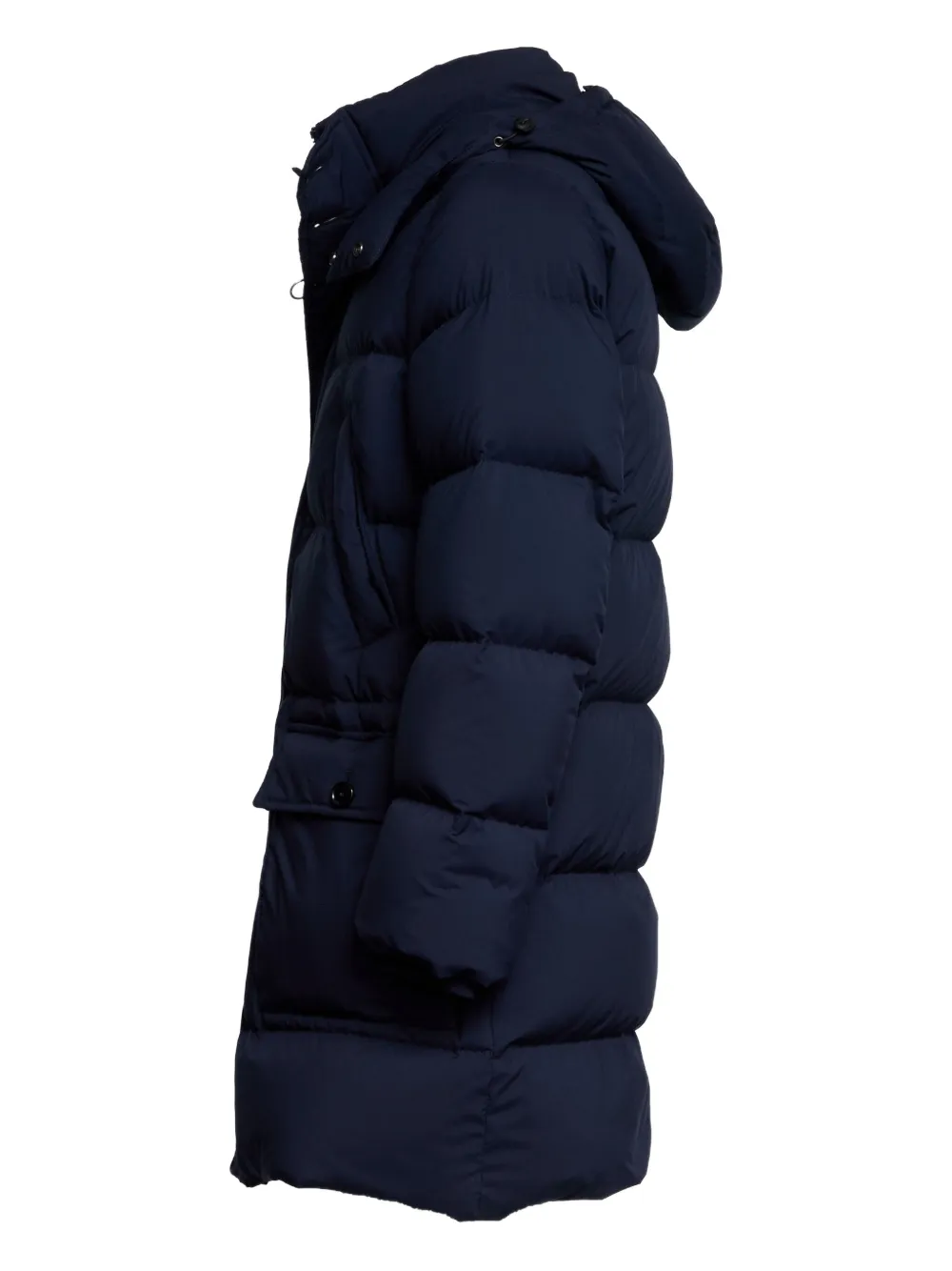 Fay Hooded Padded Coat In Blue