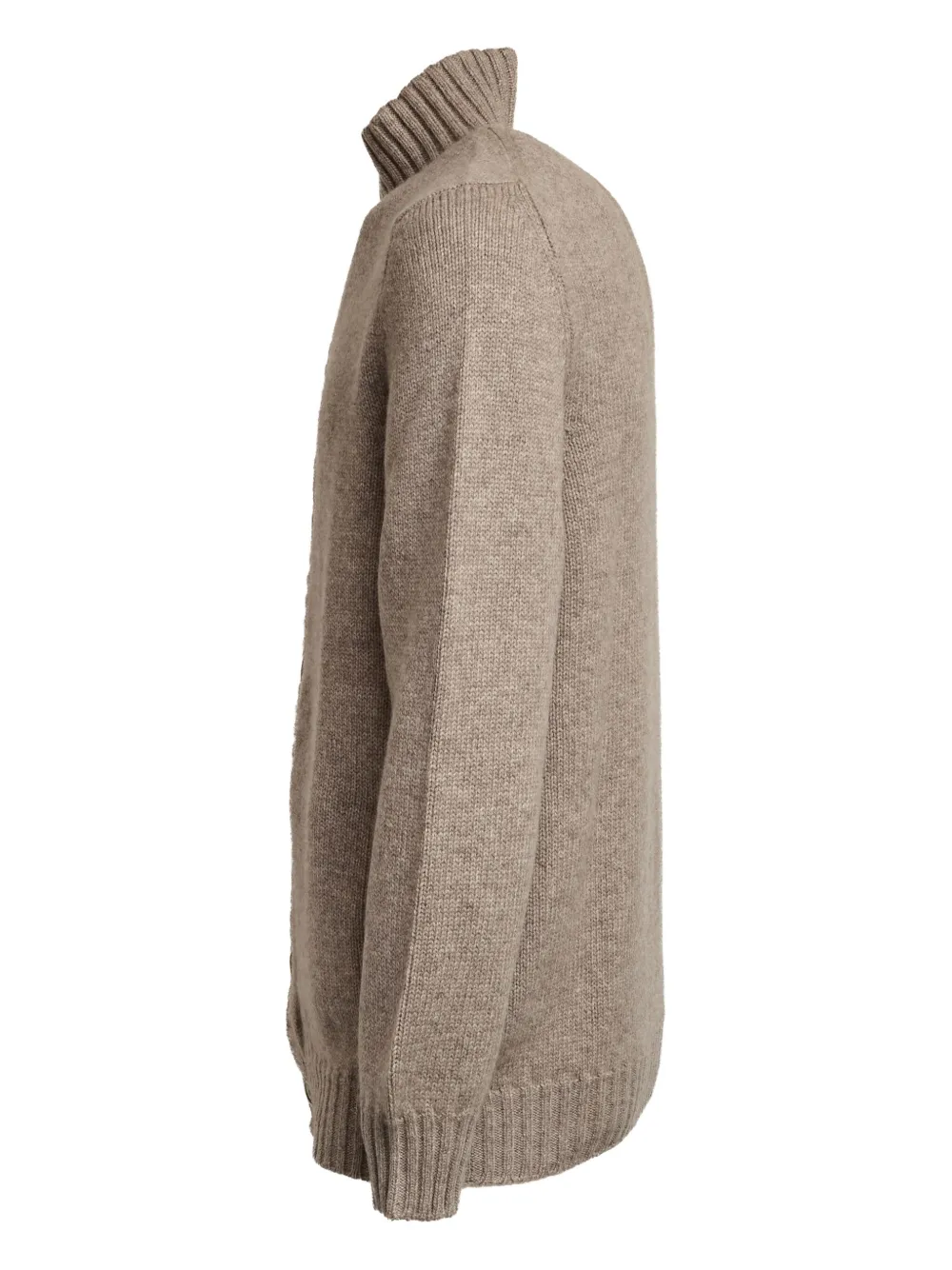 Fedeli Favonius 428 vest met opstaande kraag Bruin