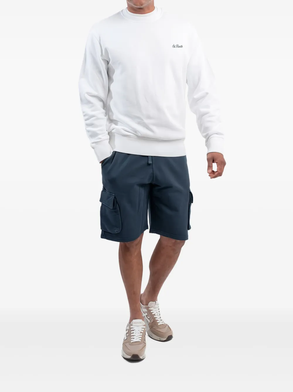 MC2 Saint Barth Ponza sweater met logo - Wit