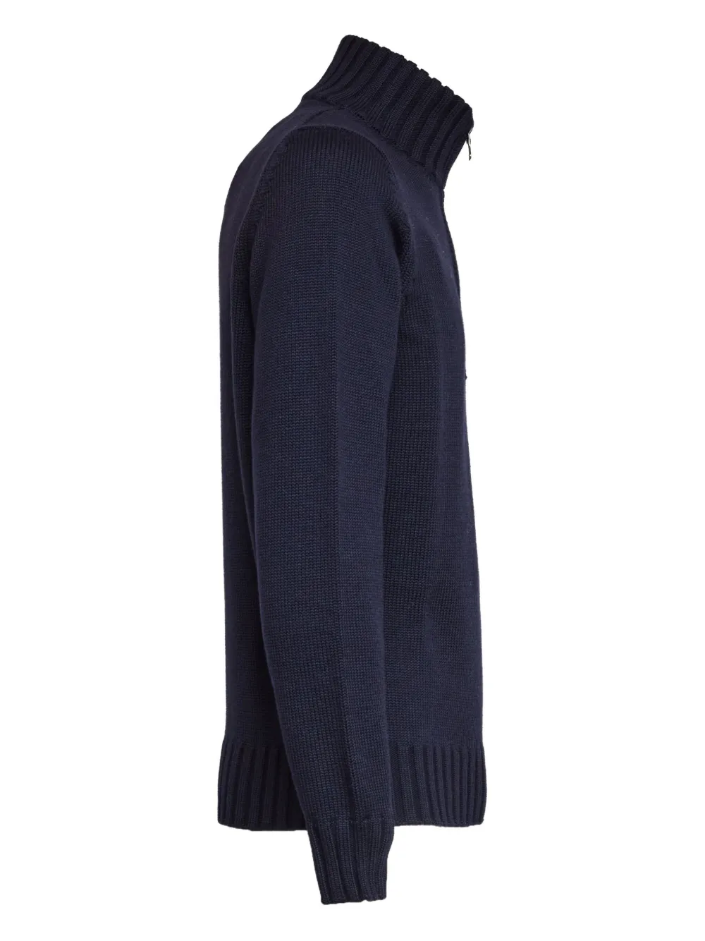 Filippo De Laurentiis Trui met halve rits Blauw