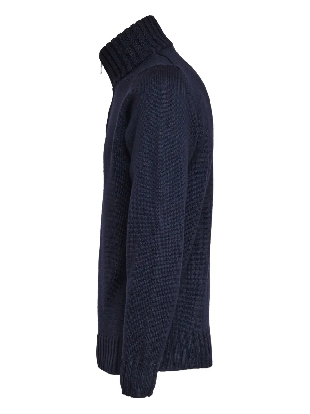 Filippo De Laurentiis Trui met halve rits Blauw