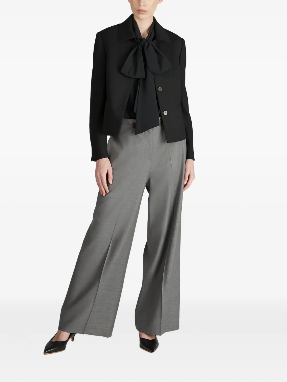 Glanshirt Angel blouse - Zwart