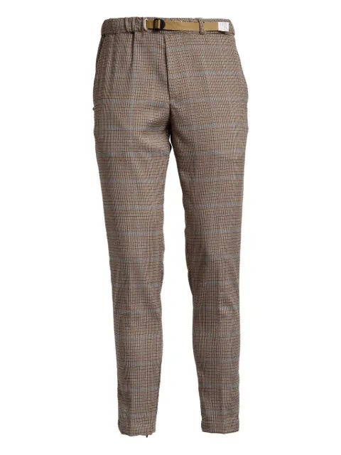 White Sand check-houndstooth trousers