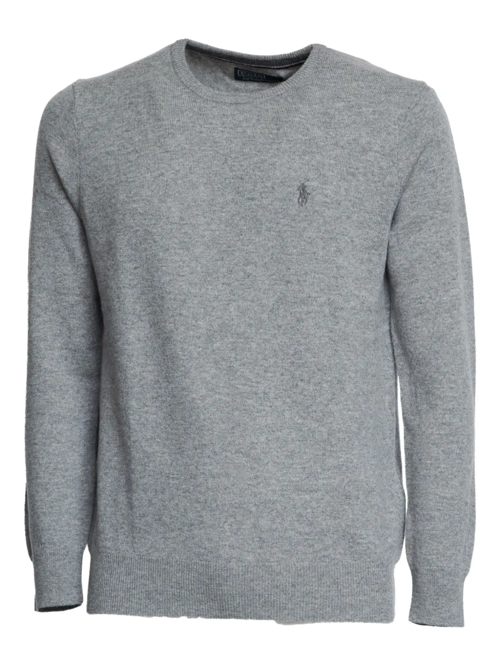 Polo Ralph Lauren Maglia Girocollo In Lana Merino Rws In Gray