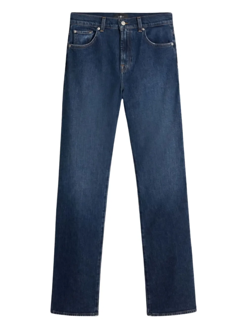 7 For All Mankind Straight-leg Jeans In Blue