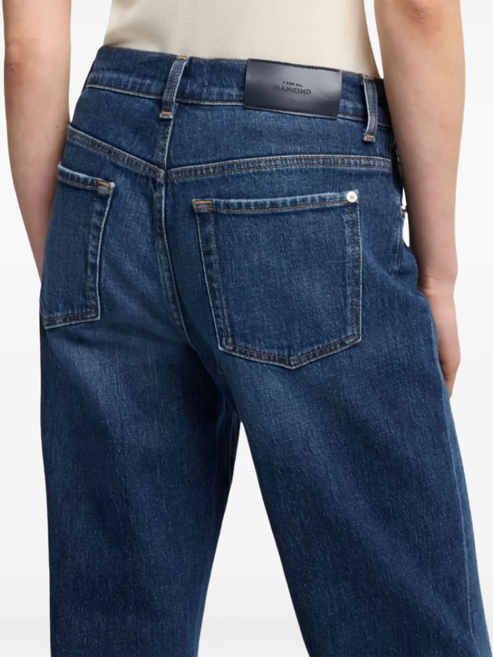 7 For All Mankind Straight-leg Jeans In Blue