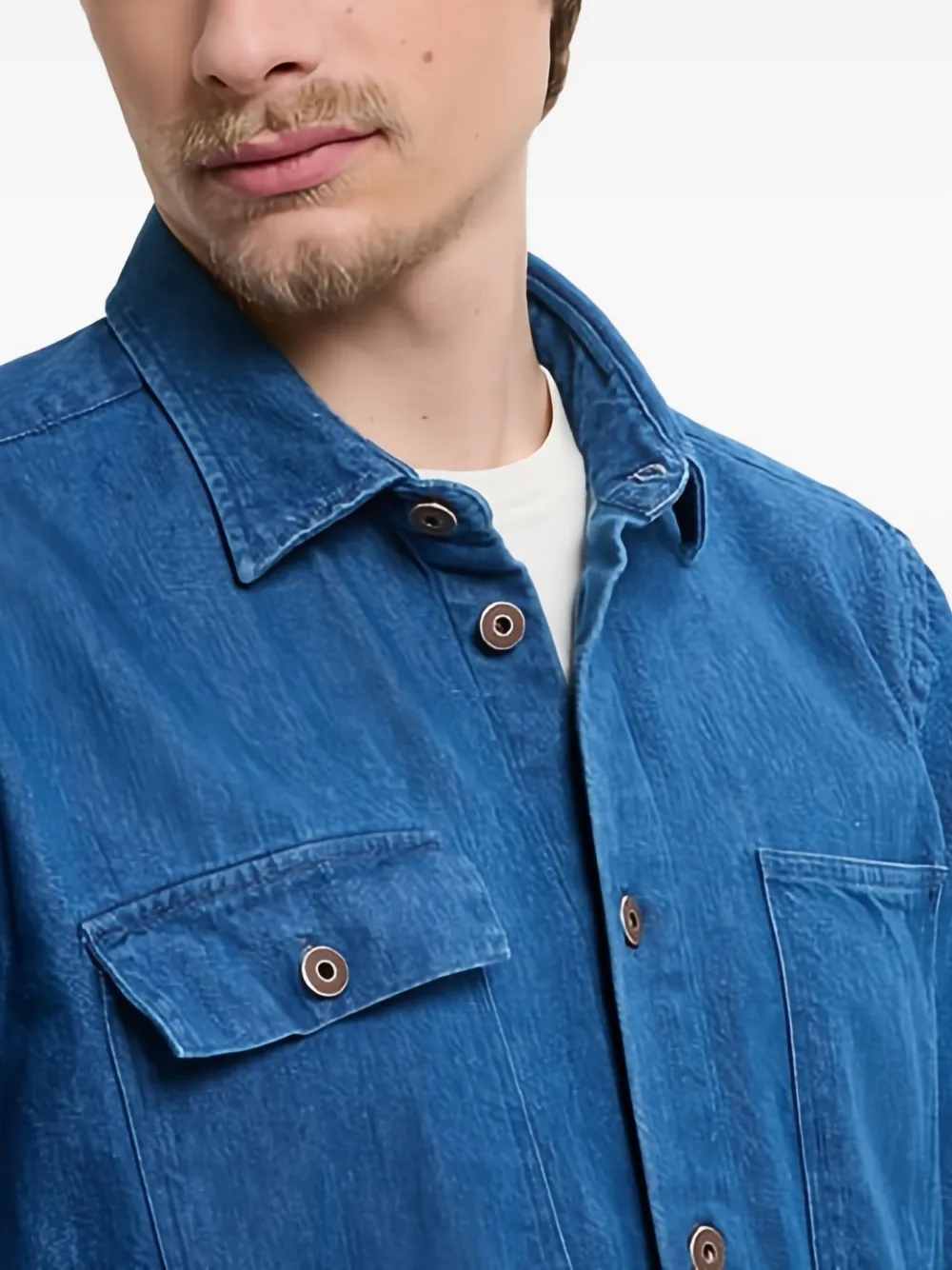 Bd Baggies Alfred Denim Shirt Jacket In Blue