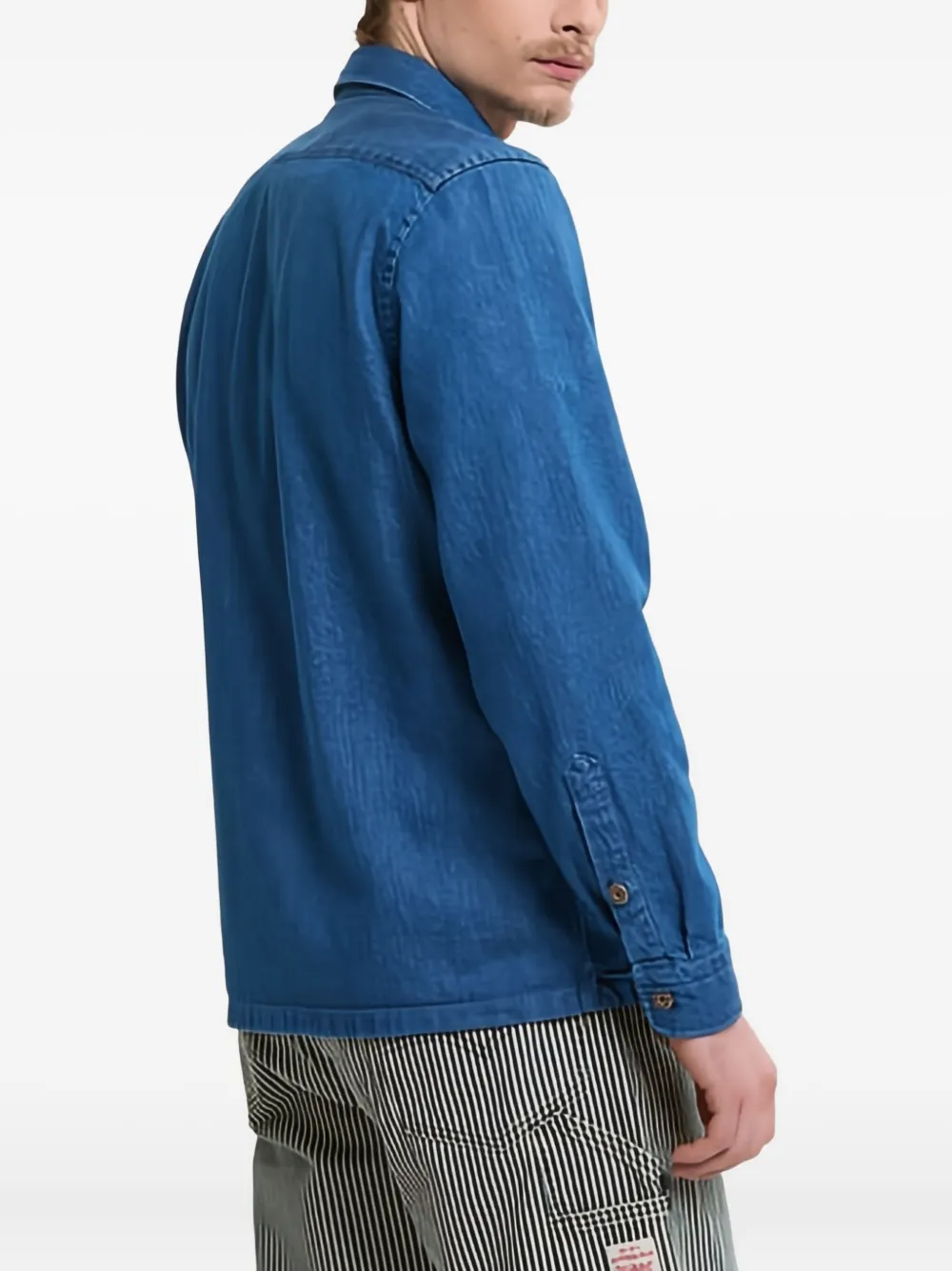 Bd Baggies Alfred Denim Shirt Jacket In Blue