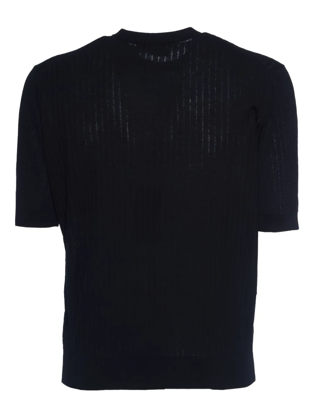 Settefili Cashmere playera tejida de canalé con cuello redondo | Playeras | Image 2