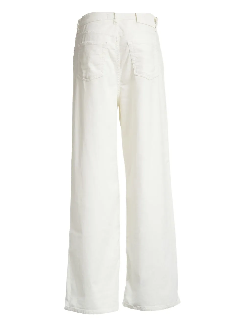 Pt Torino Button-fastening Corduroy Pants In White