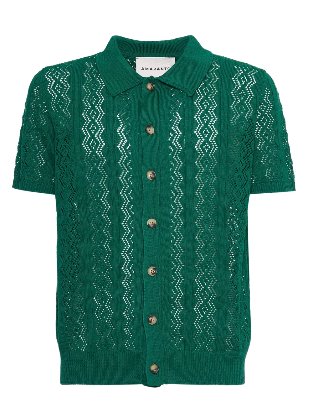 AMARANTO  playera tipo polo con botones | verde | Image 1