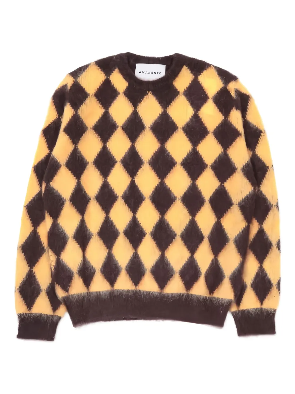 AMARANTO  diamond-pattern sweater | Brown | Image 1