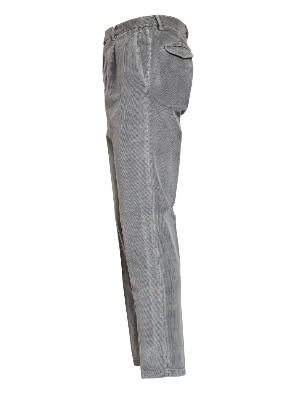Briglia 1949 pleated-front corduroy trousers Grijs
