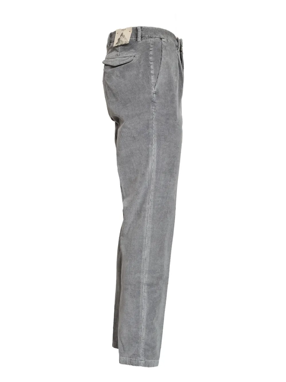 Briglia 1949 pleated-front corduroy trousers Grijs
